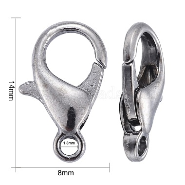 Zinc Alloy Lobster Claw Clasps(E105-B-NF)-4