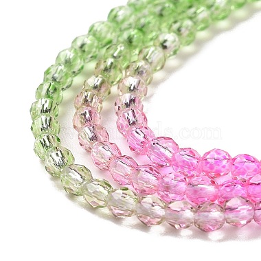 brins de perles de verre de couleur dégradé transparent(GLAA-G101-2mm-09)-5