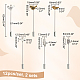 12шт. 6 брошь из сплава в тибетском стиле с латунными булавками для стойки(JEWB-PH01258)-2