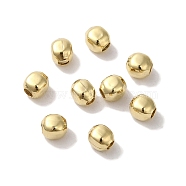 Brass Beads, Lead Free & Cadmium Free, Square, Real 24K Gold Plated, 3x2.5x3mm, Hole: 1.2mm(KK-K383-08A-G)