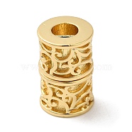 Brass Tube Magnetic Clasps, Long-Lasting Plated, Cadmium Free & Lead Free, with Magnetic, Column, Golden, 16.8x10.5mm, Hole: 5mm(KK-Z033-28G)