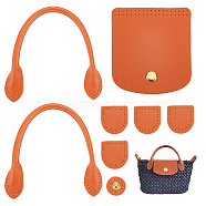 PU Leather Purse Knitting Accessories Sets, including Sew on Bag Handles, Snap Button Bag Covers, Chocolate, 23~302x13~89x2~6mm, 8pcs/set(FIND-WH0120-09A)