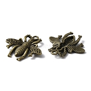 Alloy Pendants, Bee, Antique Bronze, 25x24.5x3mm, Hole: 1.6mm(FIND-WH0061-62A-AB)