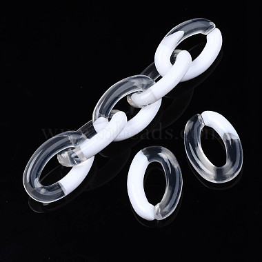Two Tone Opaque Acrylic Linking Rings(OACR-S038-035A)-4