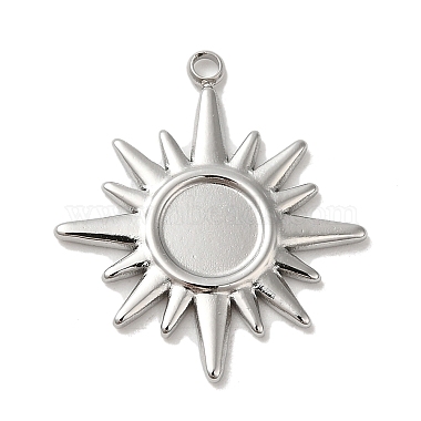 Stainless Steel Color Sun 304 Stainless Steel Pendants