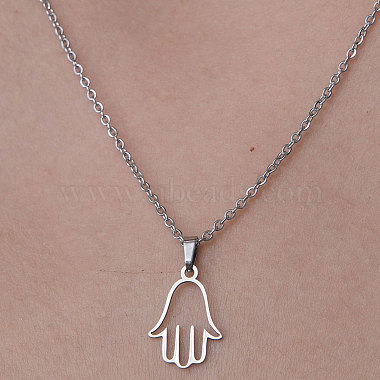 Hamsa Hand 201 Stainless Steel Necklaces