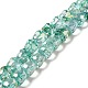 Electroplate Transparent Glass Beads Strand(GLAA-G088-01)-2