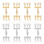 8Pcs 2 Colors 304 Stainless Steel Multi-strand Clasps with Lobster Claw Clasps, Layered Necklaces Clasps, Multiple Necklace Seperator Connectors, Golden & Stainless Steel Color, 59~60x20mm, 4pcs/color(FIND-UN0001-65)