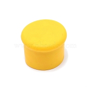 Silicone Bottle Cover, Column, Gold, 35x27mm, Inner Diameter: 26.5mm(AJEW-WH0230-44E)