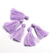 Handmade Polycotton(Polyester Cotton) Tassel Decorations, Pendant Decorations, Lilac, 29~35mm(OCOR-Q024-13)