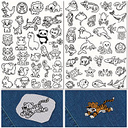 Plastic Water-soluble Embroidery Aid Drawing Sketch, Rectangle, 297x210mmm, 2pcs/set(DIY-WH0514-033)