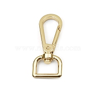 Zinc Alloy Swivel Clasps, Swivel Snap Hook, for Purse Making, Light Gold, 5.9x2.3cm, Hole: 16x9mm(PURS-PW0005-085LG)
