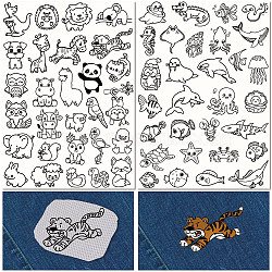 Plastic Water-soluble Embroidery Aid Drawing Sketch, Rectangle, 297x210mmm, 2pcs/set(DIY-WH0514-033)