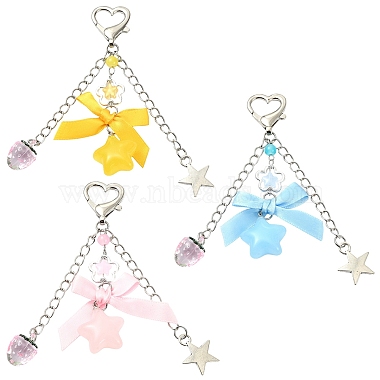Pendentifs en polyester(HJEW-YW00455-01)-2