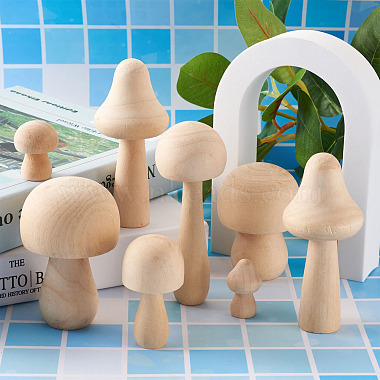 Schima Superba Wooden Mushroom Children Toys(WOOD-TA0002-45)-6