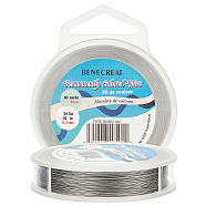 Tiger Tail Wire,Nylon-coated 304 Stainless Steel,Light Grey,0.5mm,about 180 Feet(60 yards)/strand(TWIR-BC0001-02C)