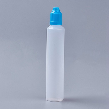 Plastic Bead Containers, with Lid, Column, Dodger Blue, 149x28mm, Capacity: 60ml(2.02 fl. oz)