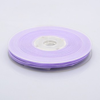 Polyester Velvet Ribbon for Gift Packing and Festival Decoration, Lilac, 1/8 inch(4mm), about 100yards/roll(91.44m/roll)