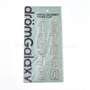 Number 0~9 Shape Iron Paperclips(TOOL-I005-21RG)-4