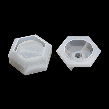Hexagon Shape Candle Jar Molds(DIY-K073-03)-4