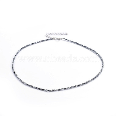 Gray Terahertz Artificial Ore Necklaces