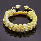 bracelet de perles tressées en verre rond étincelant(BJEW-SW00082-02)-8
