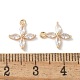 Real 18K Gold Plated Brass Cubic Zirconia Charms(X-KK-R037-157G)-3