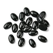 Synthetic Black Stone Cabochons, Oval, 6x4x2~2.5mm(G-A094-01A-38)