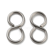 304 Stainless Steel S-Hook Clasps, Stainless Steel Color, 13.5x7x1mm, Inner diameter: 5mm.(STAS-Z048-05P)