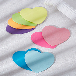 1Set Paper Sticky Note Pads, Memo Pad, for Office & School Supplies, Heart, 70x69x2.5mm, 8 books/set(DIY-LP0002-32A)