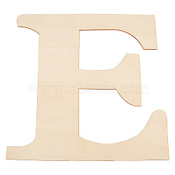 Unfinished Wood Shape, Customizable, Letter, Letter.E, 29.6x28x0.2cm(WOOD-CN0001-010E)