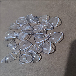 Transparent Acrylic Beads, Leaf, Clear, 18x13mm(FIND-PW0024-07)