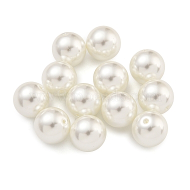 White Round Glass Beads