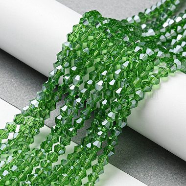 Transparent Electroplate Glass Beads Strands(GLAA-F029-2mm-C03)-4