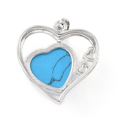 Pendentifs de turquoise synthétique(G-C236-01F-P-RS)-3