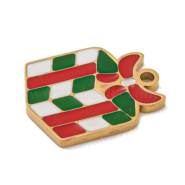 Christmas Theme 304 Stainless Steel Enamel Charms(STAS-Z093-02D)-2