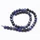 Natural Sodalite Beads Strands(G-D840-19-10mm)-2