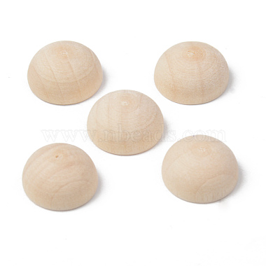Old Lace Half Round Wood Cabochons