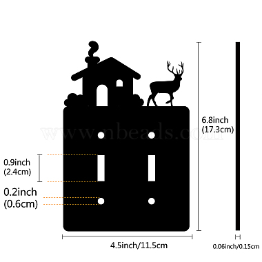 décorations d'interrupteur en fer(AJEW-WH0238-012)-2