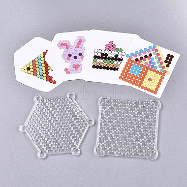 12 Colors 1800pcs Round Water Fuse Beads Kits for Kids, Spray and Stick  Refill Beads, Random 4pcs Pattern Paper, Keychain Making, Mixed Color, Bead:  5mm, 150pcs/color