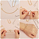 40Pcs 2 Colors Alloy Cable Chain Bracelets Set with Toggle Clasps(BJEW-GL0001-10)-3
