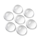 demi transparente cabochons de verre ronde(GGLA-R027-16mm)-4