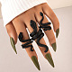 Alloy Snake Gothic Stackable Finger Rings Set for Women(FIND-PW0009-02C)-1