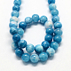 Natural Dyed White Jade Gemstone Bead Strands(X-G-R271-6mm-XP15)-1