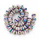 Chapelets de perles en verre opaque de couleur unie(EGLA-N006-031-B05)-2
