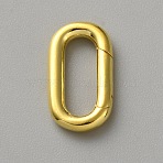 925 Sterling Silver Spring Gate Rings, Oval, Golden, 17x9.5x2.5mm(FIND-WH20019-138B-G)