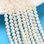 Natural Cultured Freshwater Pearl Beads Strands, Grade A+, Potato, Beige, 4~5mm, Hole: 0.5mm, about 83~85pcs/strand, 13.39~13.50''(34~34.3cm)(PA-CBAC463-27)