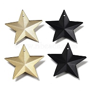 Iron Pendants, Star, Matte Gold Color, 37.8x39.8x3.5mm, Hole: 1.2mm(IFIN-XCP0001-30)