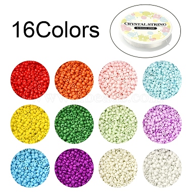 DIY Candy Color Seed Beads Bracelet Making Kit(SEED-YW0001-79)-2