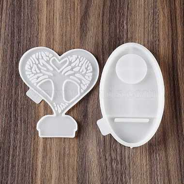 Heart Candle Holder DIY Silicone Molds(SIL-F007-12B)-2